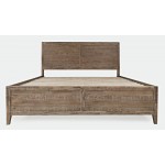 Maxton Contemporary Coastal Distressed Acacia King Size Bed - Wash Brown