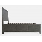 Maxton Contemporary Coastal Distressed Acacia Twin Size Bed - Stone