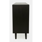 Marlowe Mid-Century 62" Curved Dresser with Tapered Legs and Eight Drawers