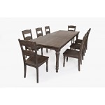 Madison County Reclaimed Pine 106" Farmhouse Nine-Piece Dining Set - Brown