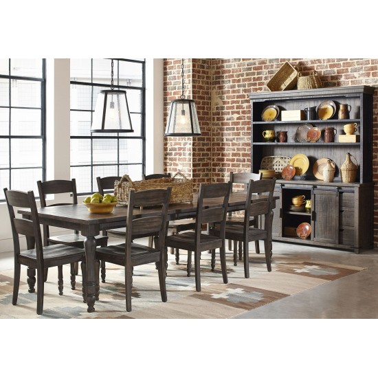 Madison County Reclaimed Pine 106" Farmhouse Nine-Piece Dining Set - Brown