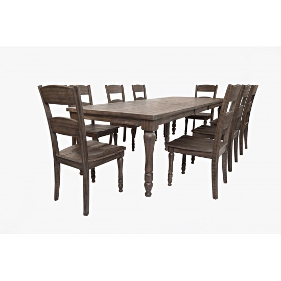 Madison County Reclaimed Pine 106" Farmhouse Nine-Piece Dining Set - Brown