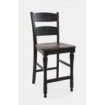 Madison County 72" Farmhouse Counter Height 7-Piece Dining Set - Black