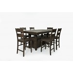 Madison County 72" Farmhouse Counter Height 7-Piece Dining Set - Barnwood Brown