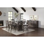 Madison County 72" Farmhouse Counter Height 7-Piece Dining Set - Barnwood Brown