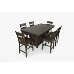 Madison County 72" Farmhouse Counter Height 7-Piece Dining Set - Barnwood Brown