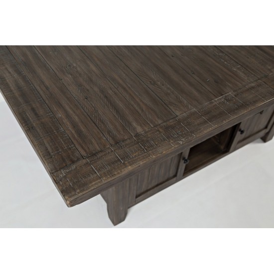 Madison County 72" Farmhouse Storage Table 7-Piece Dining Set - Barnwood Brown