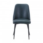 Maddox Faux Leather Upholstered Dining Chair (Set of 2) - Blueberry
