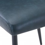 Maddox Faux Leather Upholstered Dining Chair (Set of 2) - Blueberry