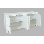 Isabella 69" Luxury Mirrored Sideboard Storage Cabinet - White