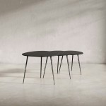 Reeves Contemporary Solid Acacia Wood Nesting End Tables (Set of 3) - Black