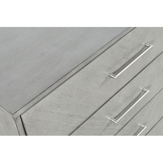 Eloquence Contemporary Modern 38" Chest of Drawers with Metal Hardware - Grey