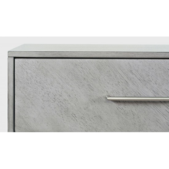 Eloquence 62" Dresser with Metal Hardware and Storage Drawers - Grey