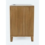 Eloquence 28" USB Charging Nightstand with Drawers and Metal Hardware - Natural