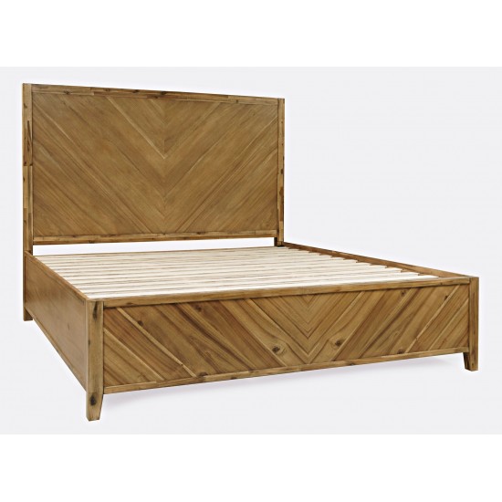 Eloquence Contemporary Modern Queen Size Bed - Natural