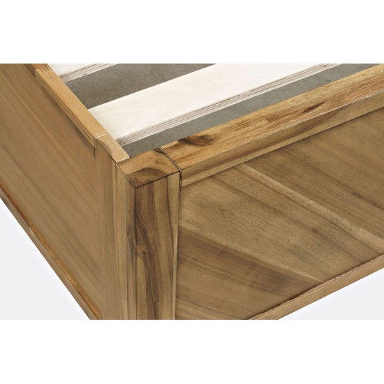 Eloquence Contemporary Modern Queen Size Bed - Natural