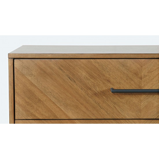 Eloquence Contemporary Modern 38" Chest of Drawers with Metal Hardware - Natural