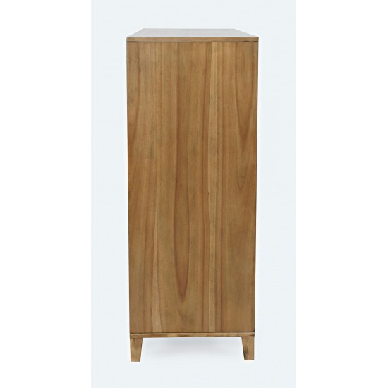 Eloquence Contemporary Modern 38" Chest of Drawers with Metal Hardware - Natural