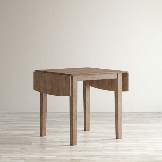 Eastern Tides Coastal Wire-Brushed Acacia Dining Table - Brushed Bisque