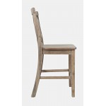 Eastern Tides X-Back Counter Barstool (Set of 2) - Brushed Bisque