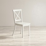 Eastern Tides X-Back Acacia Dining Chair (Set of 2) - Brushed White