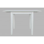 Eastern Tides Coastal Wire-Brushed Acacia Dining Table - Brushed White