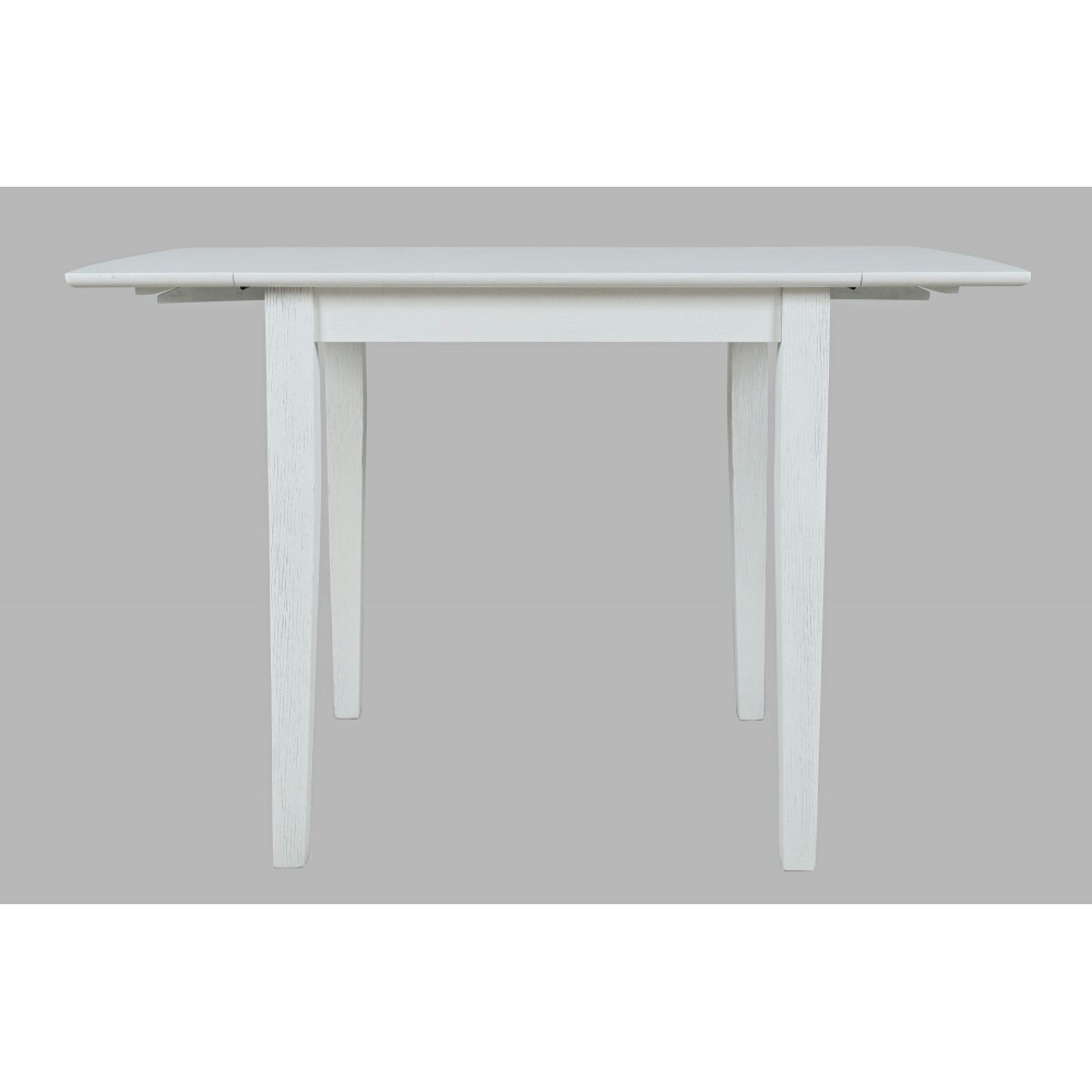 Eastern Tides Coastal Wire-Brushed Acacia Dining Table - Brushed White