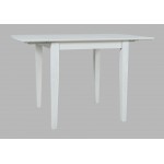 Eastern Tides Coastal Wire-Brushed Acacia Dining Table - Brushed White