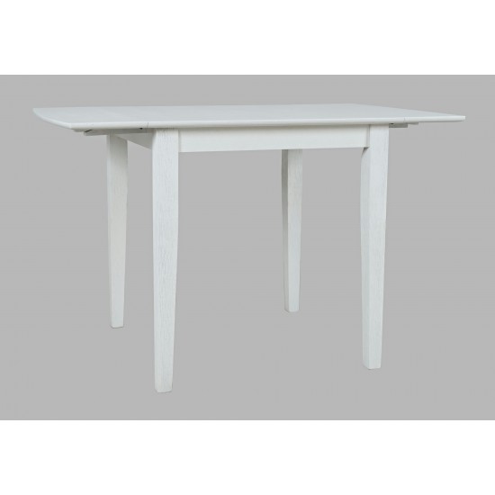 Eastern Tides Coastal Wire-Brushed Acacia Dining Table - Brushed White