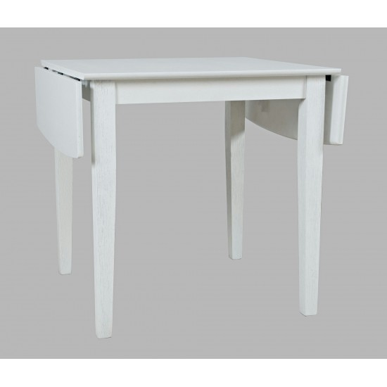 Eastern Tides Coastal Wire-Brushed Acacia Dining Table - Brushed White