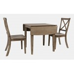 Eastern Tides Three Piece Cross-Back Dining Set - Brushed Bisque