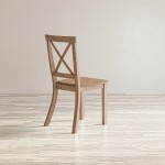 Eastern Tides X-Back Acacia Dining Chair (Set of 2) - Brushed Bisque