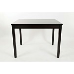 Dark Rustic Prairie Counter Height Table and Four Faux Leather Stools