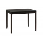 Dark Rustic Prairie Counter Height Table and Four Faux Leather Stools