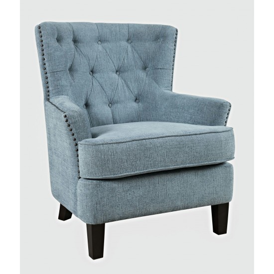 Bryson Transitional Upholstered Accent Chair with Nailhead Trim