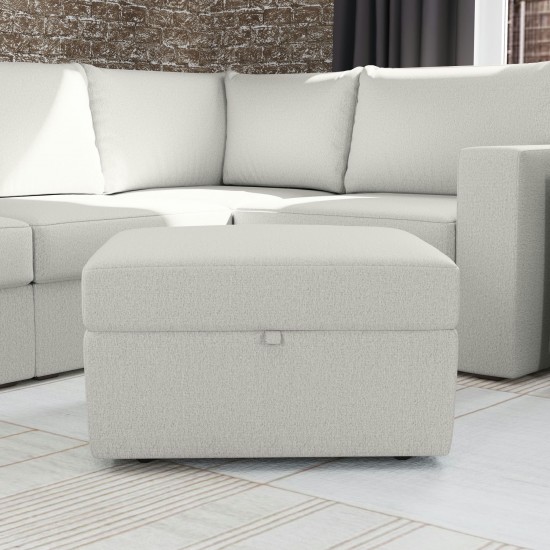 Flex Ottoman with Storage in Frost by homestyles