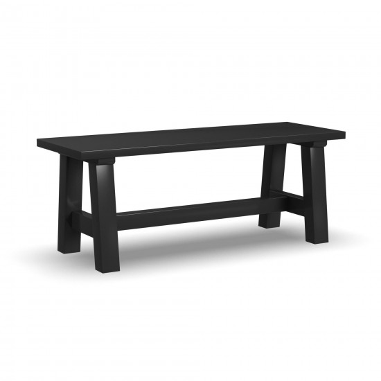 Trestle Dining Bench in Black by homestyles