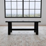 Trestle Dining Bench in Black by homestyles