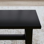 Trestle Dining Bench in Black by homestyles