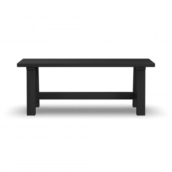 Trestle Dining Bench in Black by homestyles