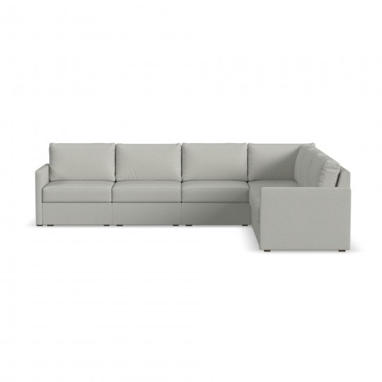 Flex 6-Seat Sectional with Narrow Arm in Frost by homestyles