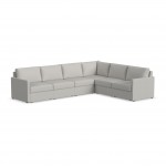 Flex 6-Seat Sectional with Narrow Arm in Frost by homestyles