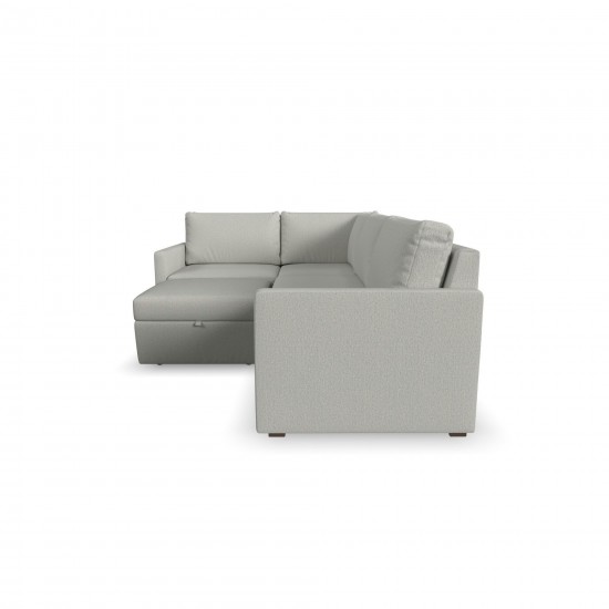 Flex 6-Seat Sectional with Narrow Arm in Frost by homestyles