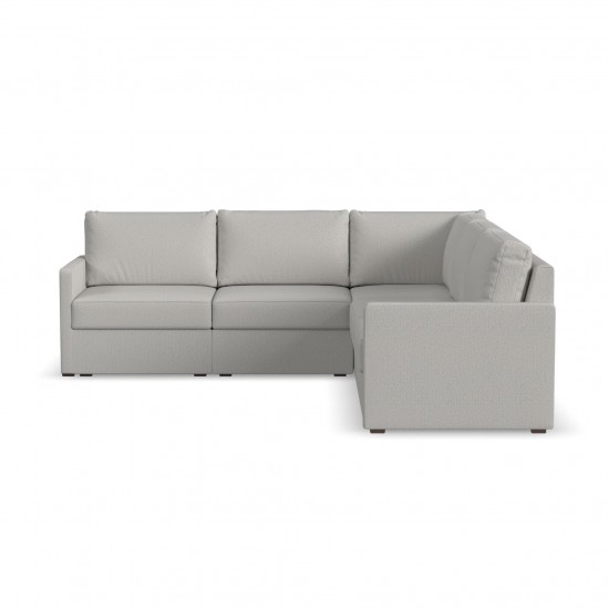 Flex 5-Seat Sectional with Narrow Arm in Frost by homestyles