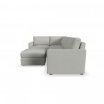 Flex 5-Seat Sectional with Narrow Arm in Frost by homestyles