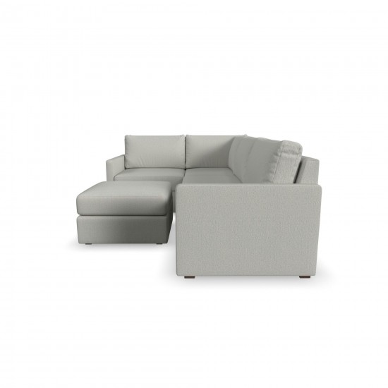 Flex 5-Seat Sectional with Narrow Arm in Frost by homestyles