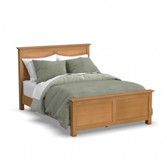 Oak Park Queen Bed and Nightstand by homestyles -Brown