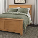 Oak Park Queen Bed and Nightstand by homestyles -Brown