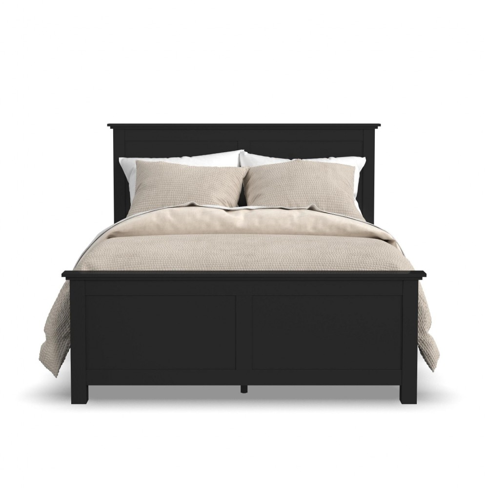 Oak Park Queen Bed in Black by homestyles