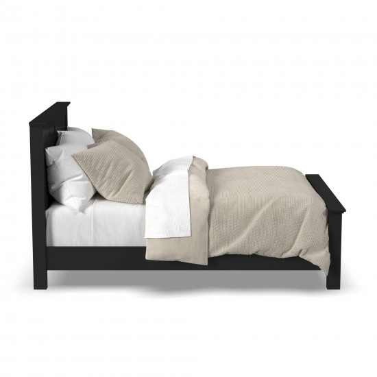 Oak Park Queen Bed in Black by homestyles